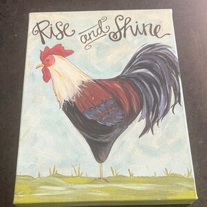Rise and Shine Rooster Canvas Art